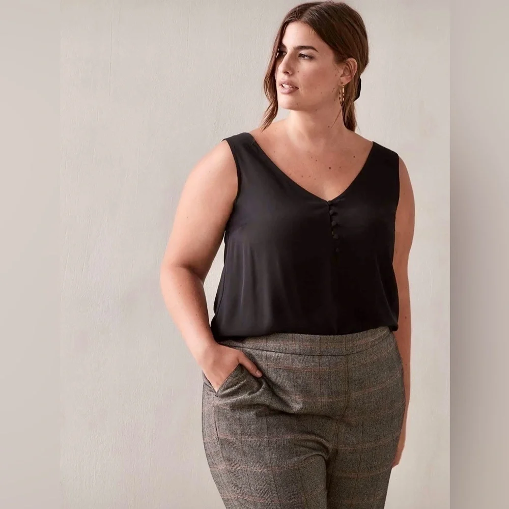 Addition Elle - Button-Front Cami - Picture 1 of 10